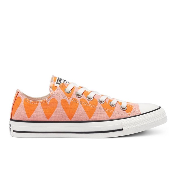 Converse Shoes - Converse chuck taylor summer spirit orange hearts sneakers size US 8.5